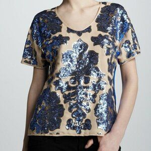 Neiman Marcus Tracy Reese for Target Womens Size Small Sequin Blouse $79 1612